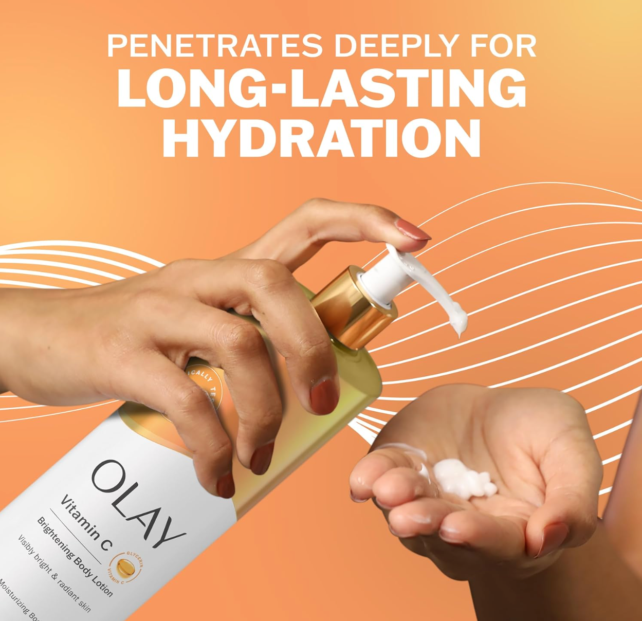 Olay Brightening Body lotion with Vitamin C Serum, 17 oz